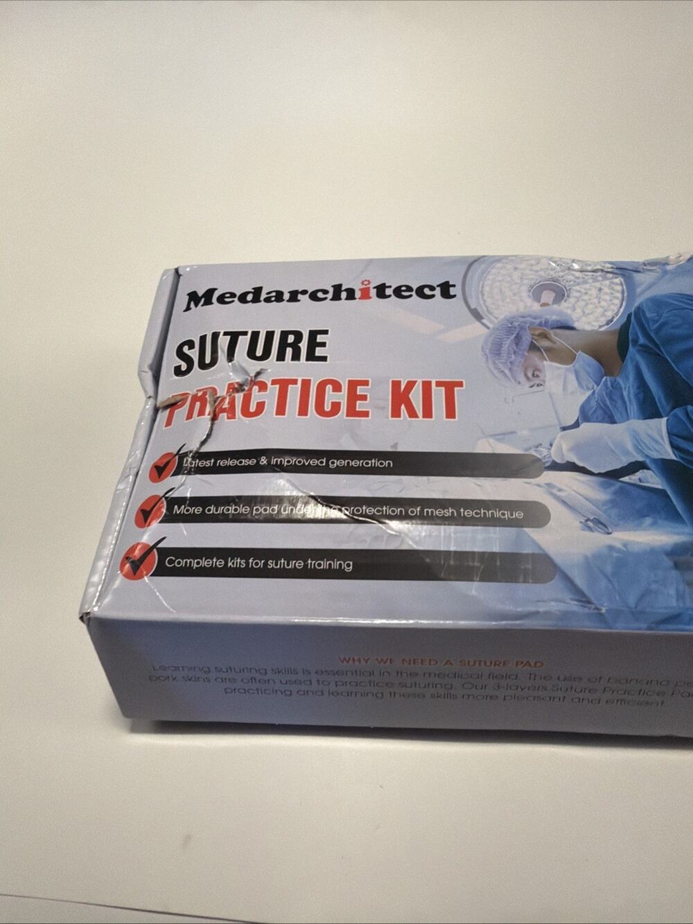 Medarchitect Suture Practice Complete Kit (30 Pieces